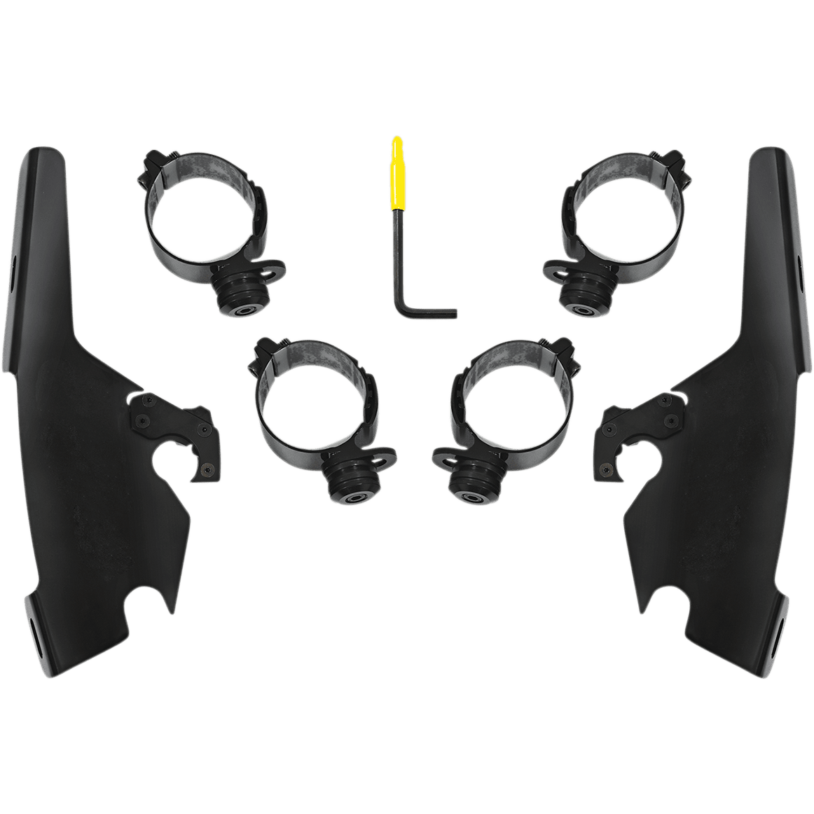 MEMPHIS SHADES Batwing Mounting Kit Black FLSB MEB2044