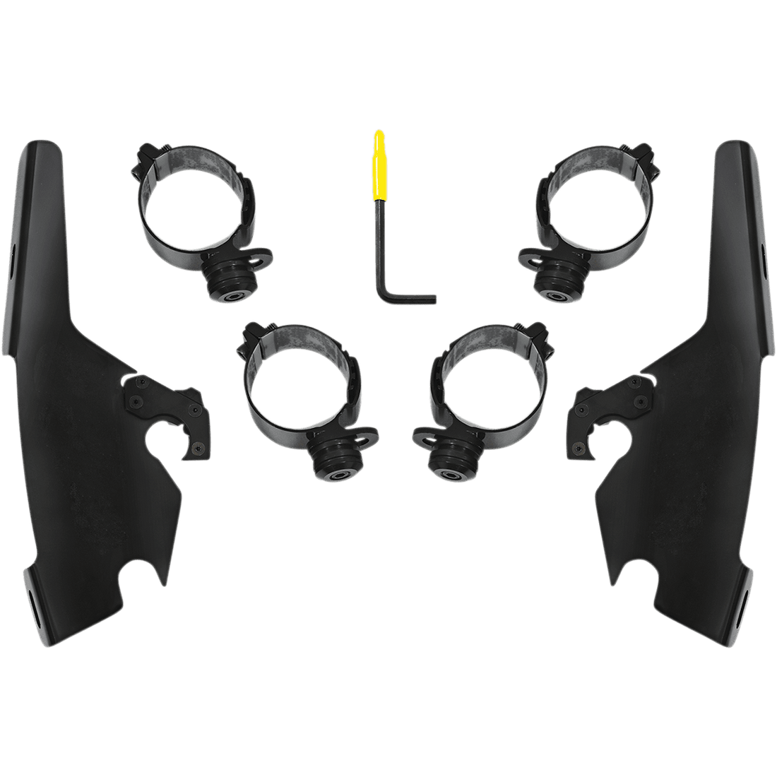 MEMPHIS SHADES Batwing Mounting Kit Black FLSB MEB2044