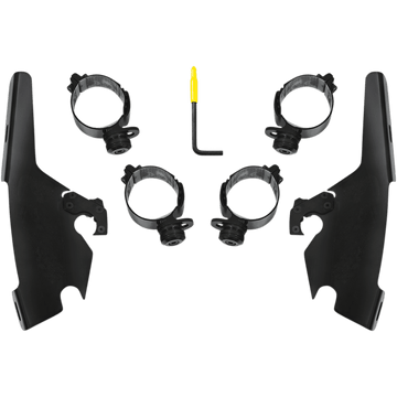 MEMPHIS SHADES Batwing Mounting Kit Black FLSB MEB2044