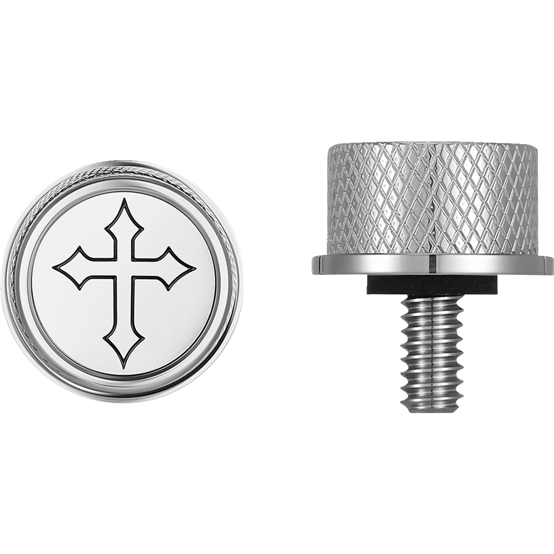 FIGURATI DESIGNS Seat Mounting Knob Stainless Steel Cross