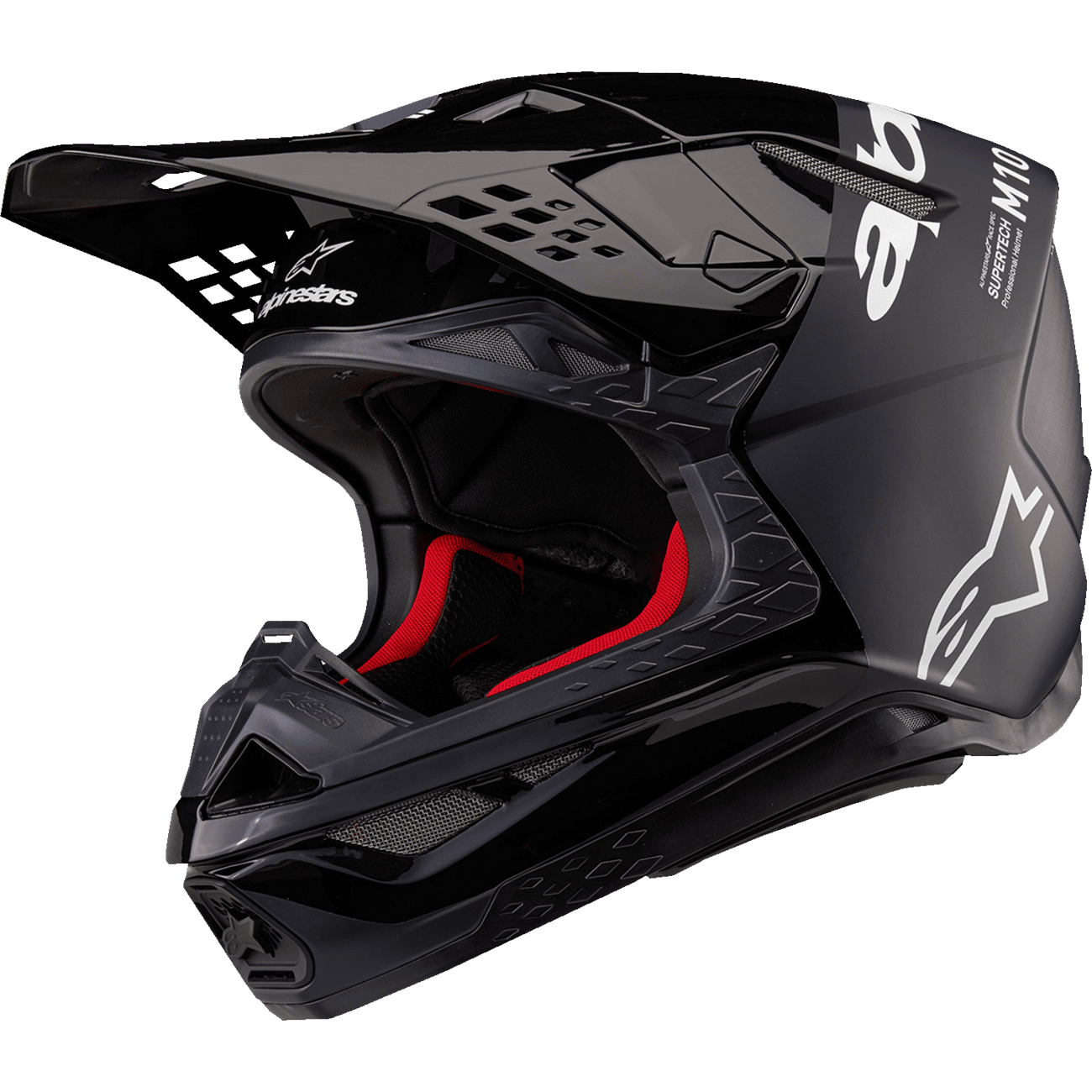 ALPINESTARS Supertech M10 Helmet Flood MIPS® Black/Dark Gray Medium 83010231310M