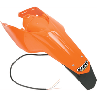 UFO Enduro Rear Fender with Light '98 '20 KTM Orange