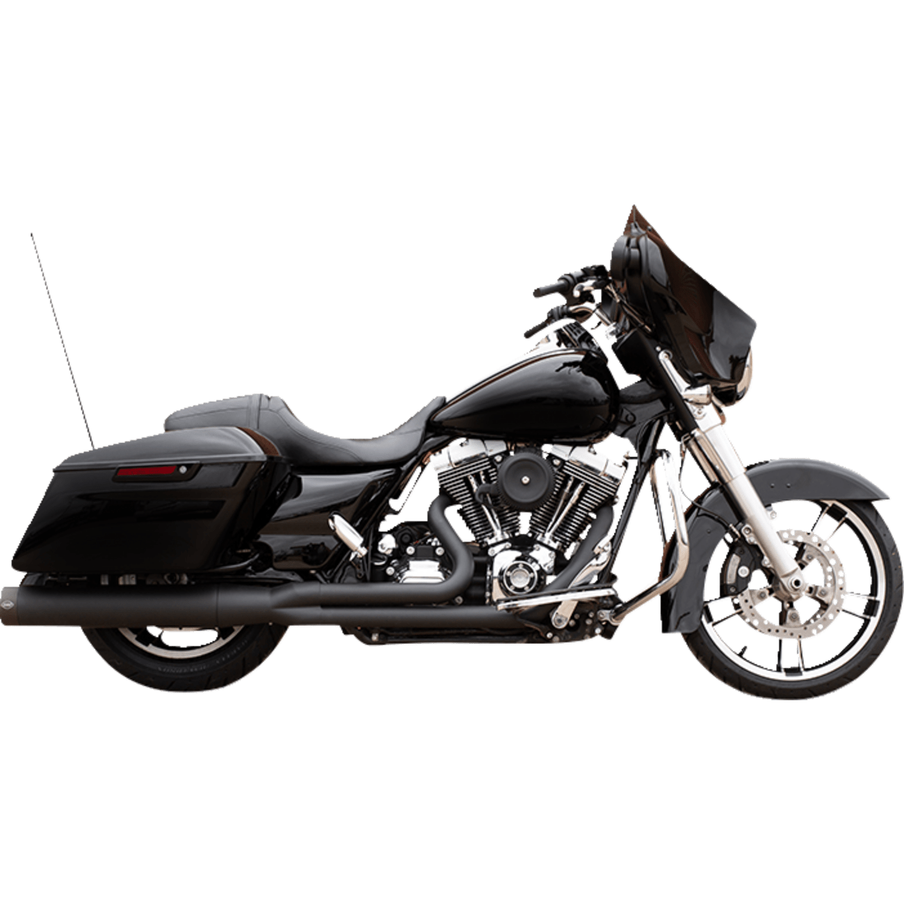 S&S CYCLE 50 State 2:1 Sidewinder® Exhaust Black 5500772B