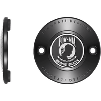 FIGURATI DESIGNS Timing Cover 2 Hole POW MIA Black FD50TC2HBLK