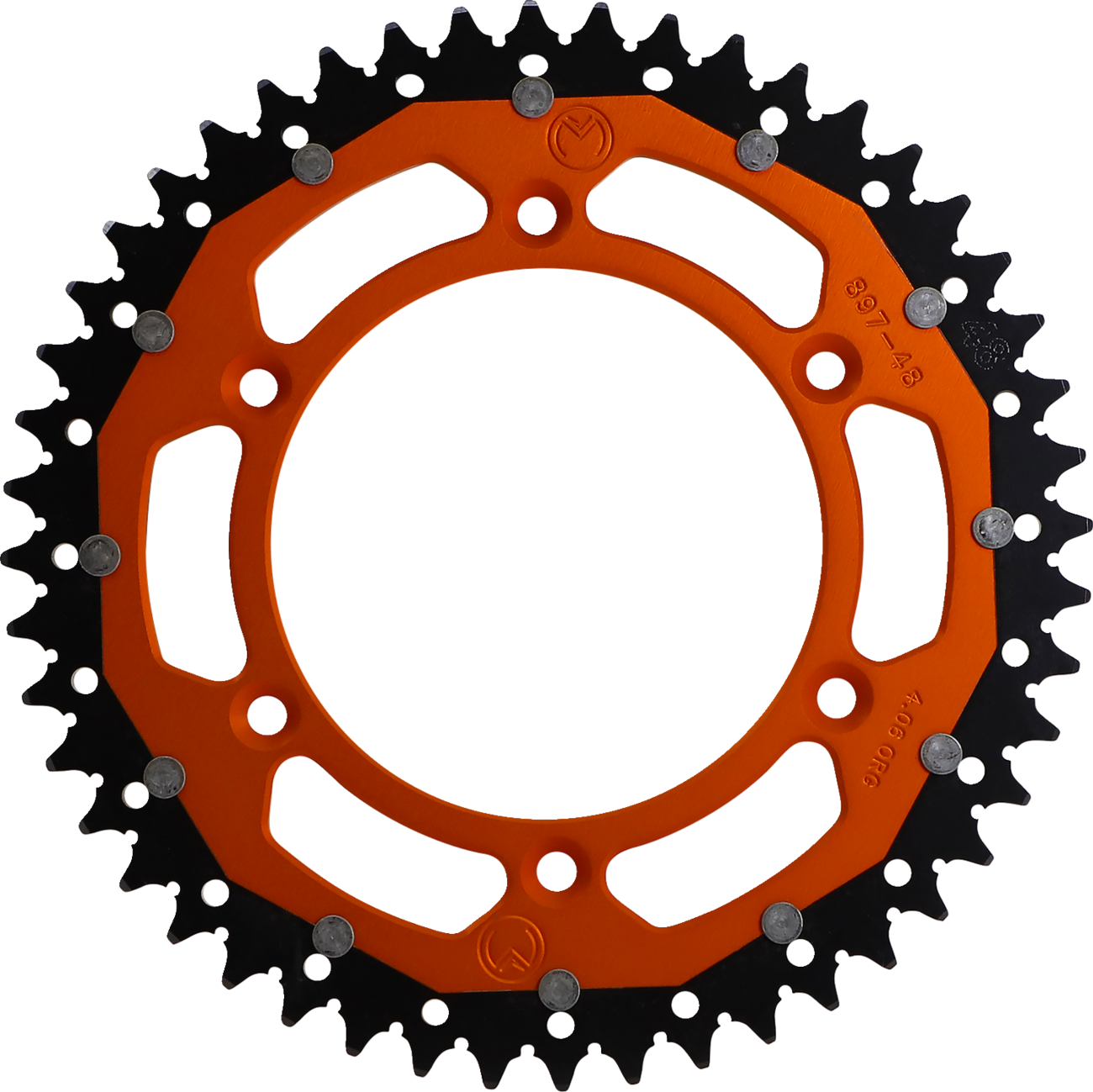 MOOSE RACING Dual Sprocket Orange 48 Tooth