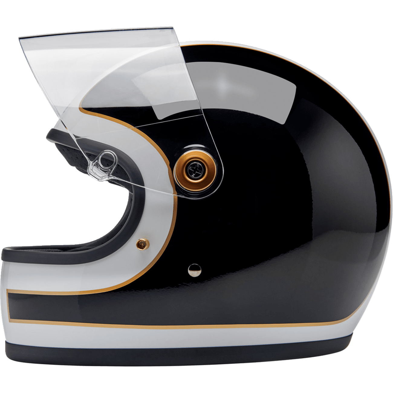 BILTWELL Gringo S Helmet Gloss White/Black Tracker XS 1003566501