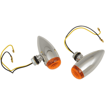 DRAG SPECIALTIES Bullet LED Marker Lights Smooth Amber