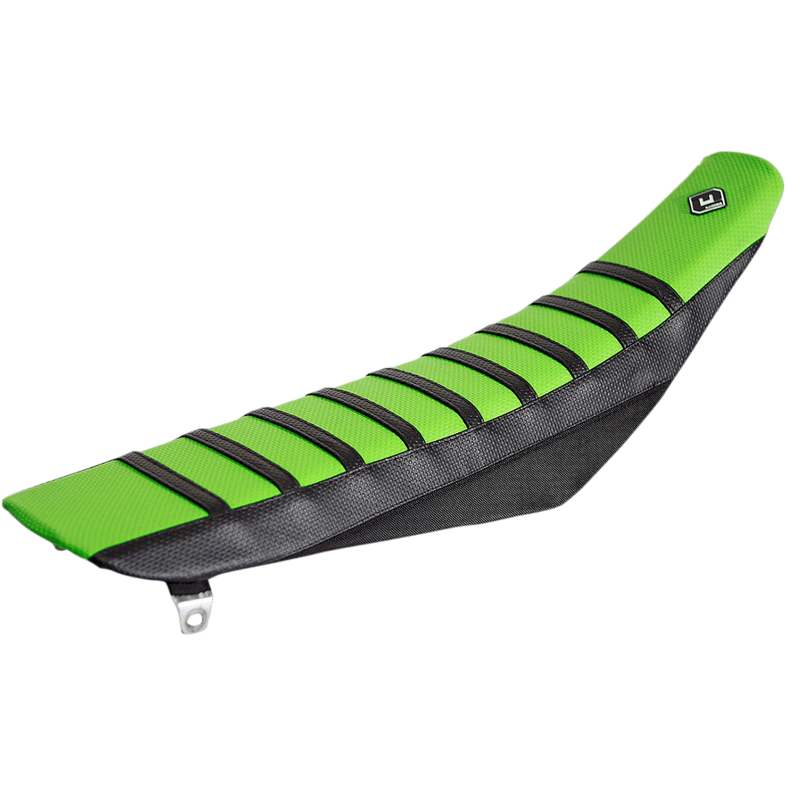 FLU DESIGNS INC. Pro Rib Seat Cover Green/Black KX 125/250 '03-'08