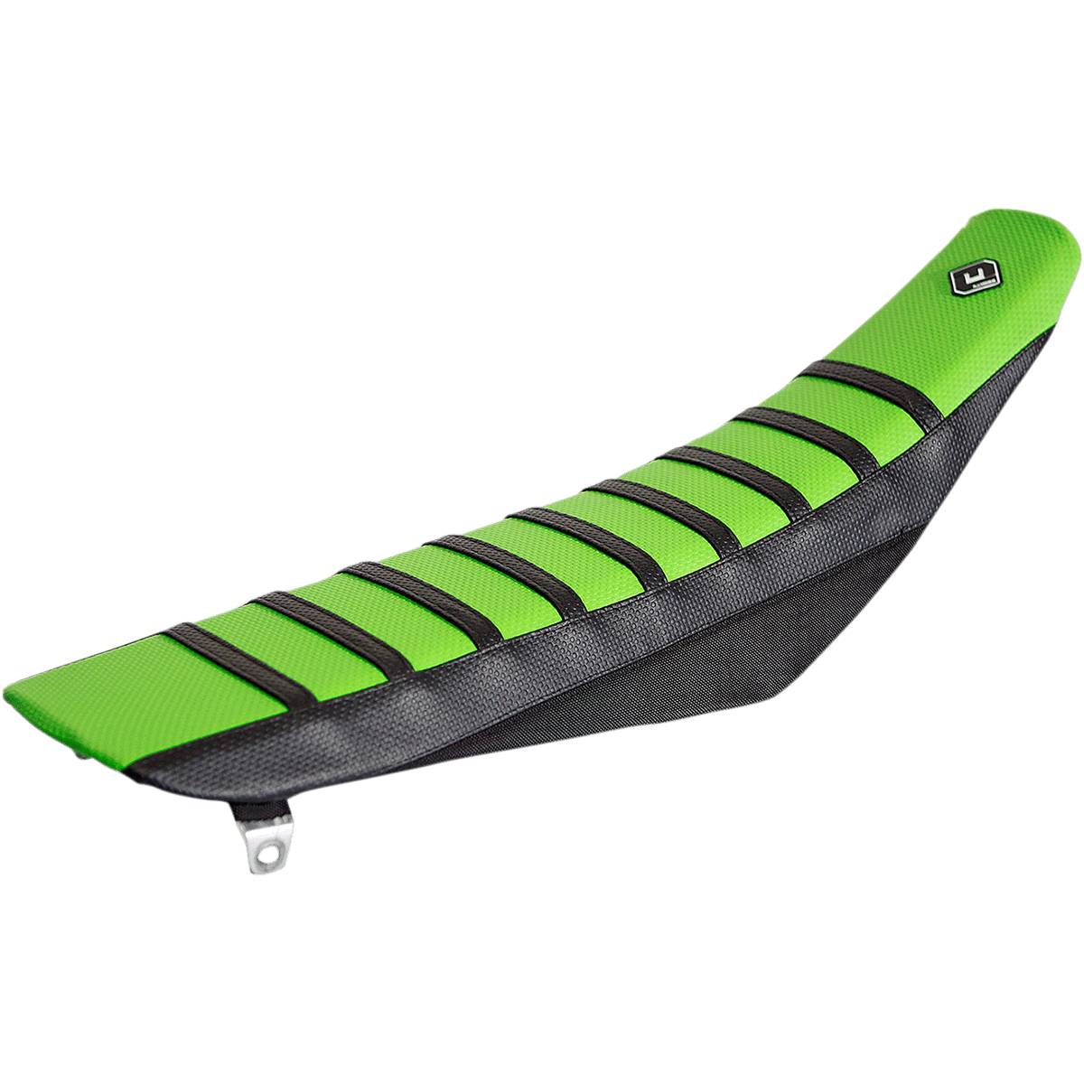 FLU DESIGNS INC. Pro Rib Seat Cover Green/Black KX '12-'16