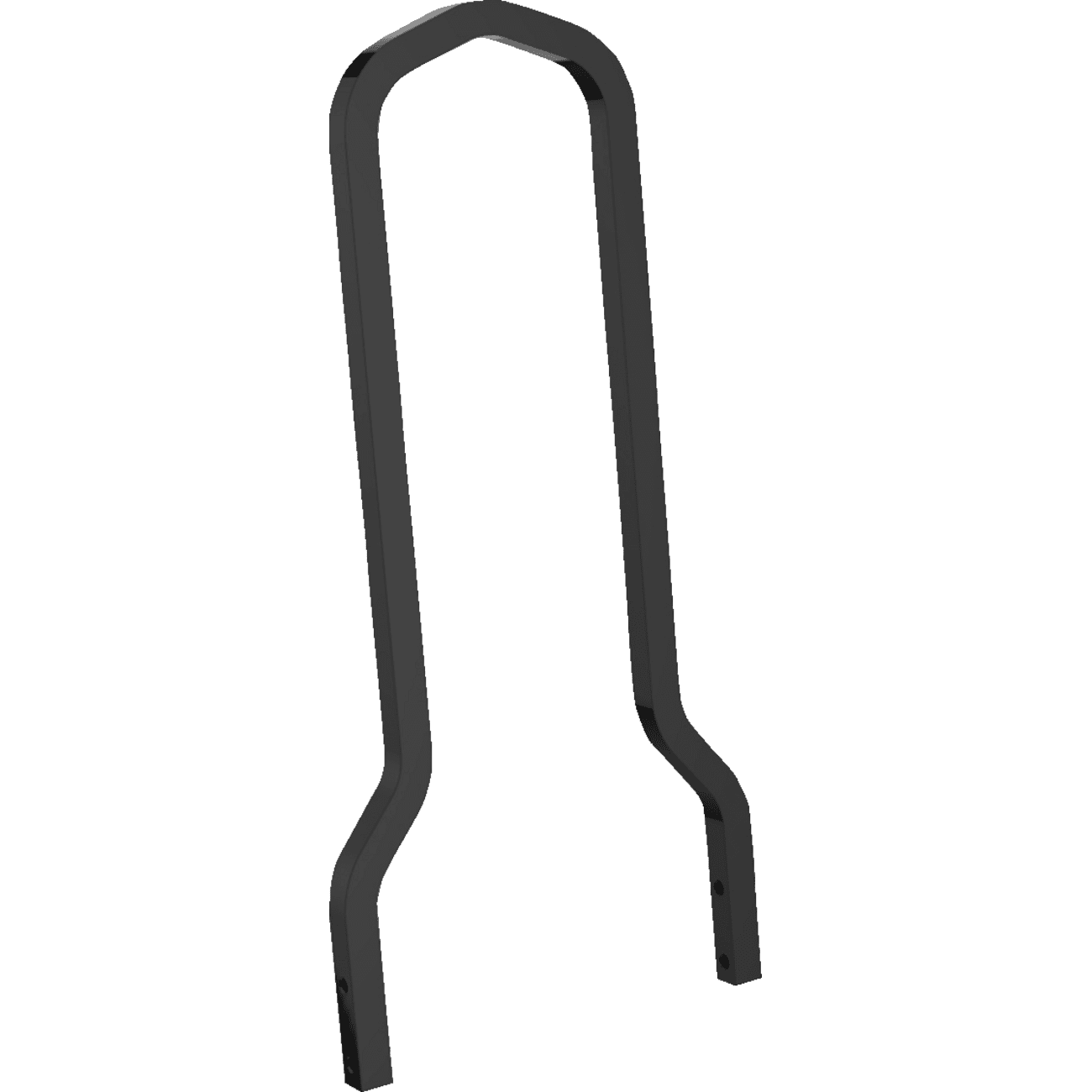 KHROME WERKS Sissy Bar 12.5" x 7.5" Black 262806