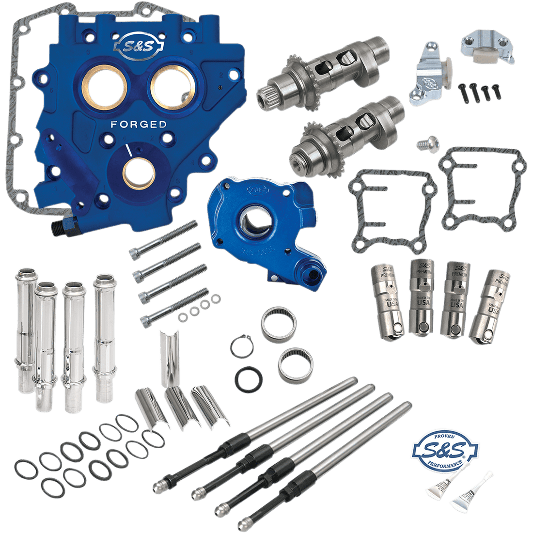 S&S CYCLE Cam Chest with Plate Kit 585CE Easy Start Cams Twin Cam 3300546