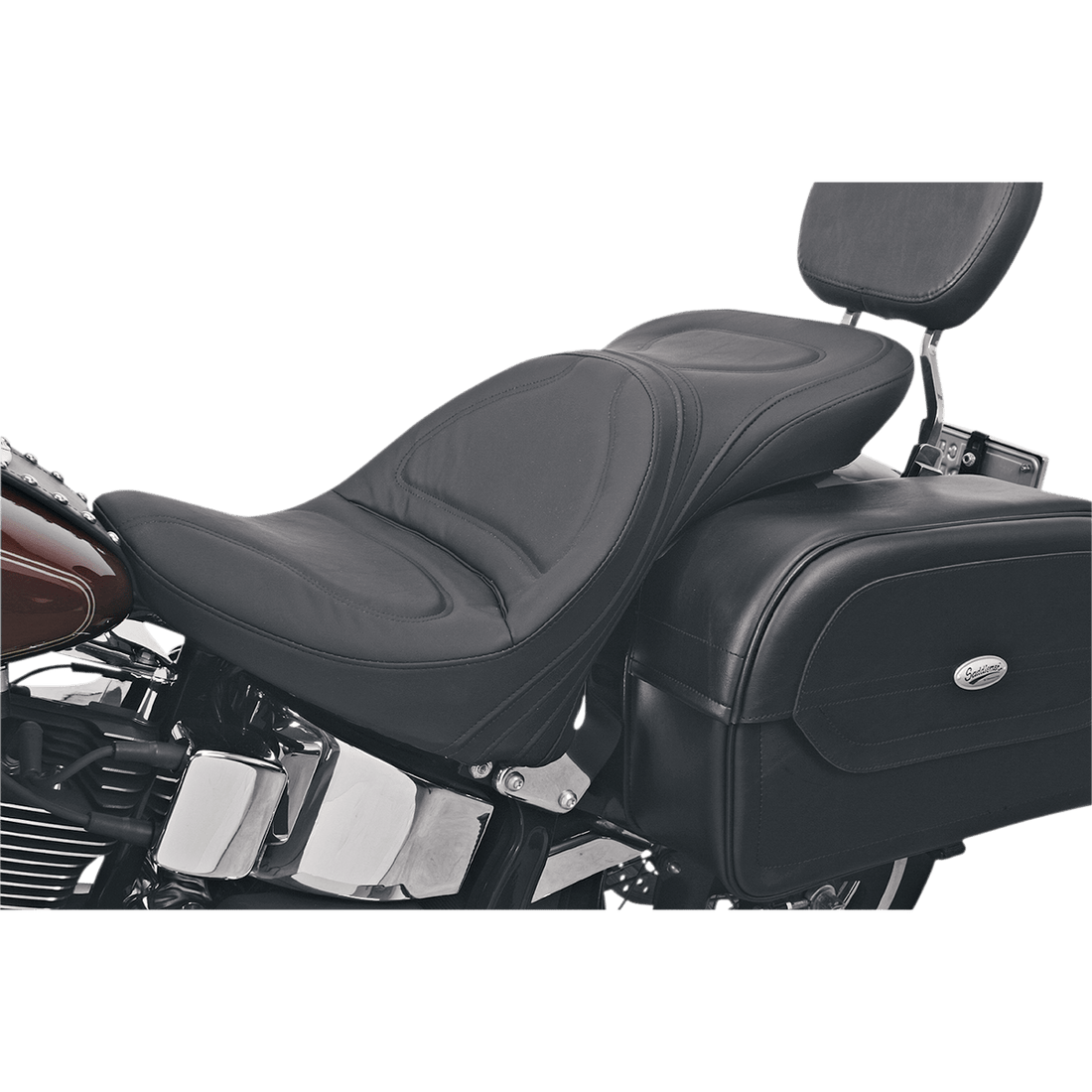 SADDLEMEN Seat Explorer™ Without Backrest Stitched Black Softail 8150JS