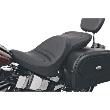 SADDLEMEN Seat Explorer™ Without Backrest Stitched Black Softail 8150JS