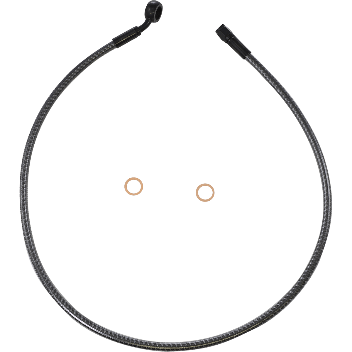 MAGNUM SHIELDING Brake Line Front 12 mm 35° 32" KARBONFIBR AS778132