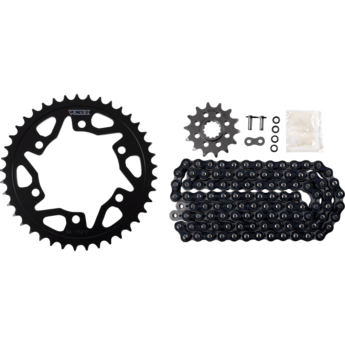 VORTEX Chain Kit Black Kawasaki Ninja 400 CK6465