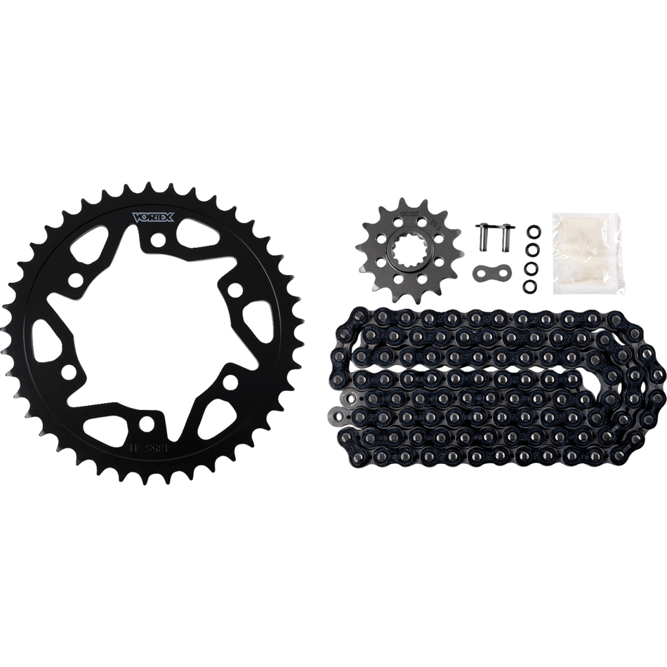 VORTEX Chain Kit Black Kawasaki Ninja 400 CK6465