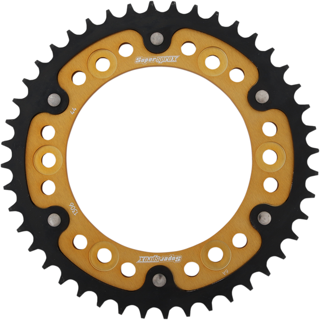 SUPERSPROX Stealth Rear Sprocket 44 Tooth Gold Honda RST130644GLD