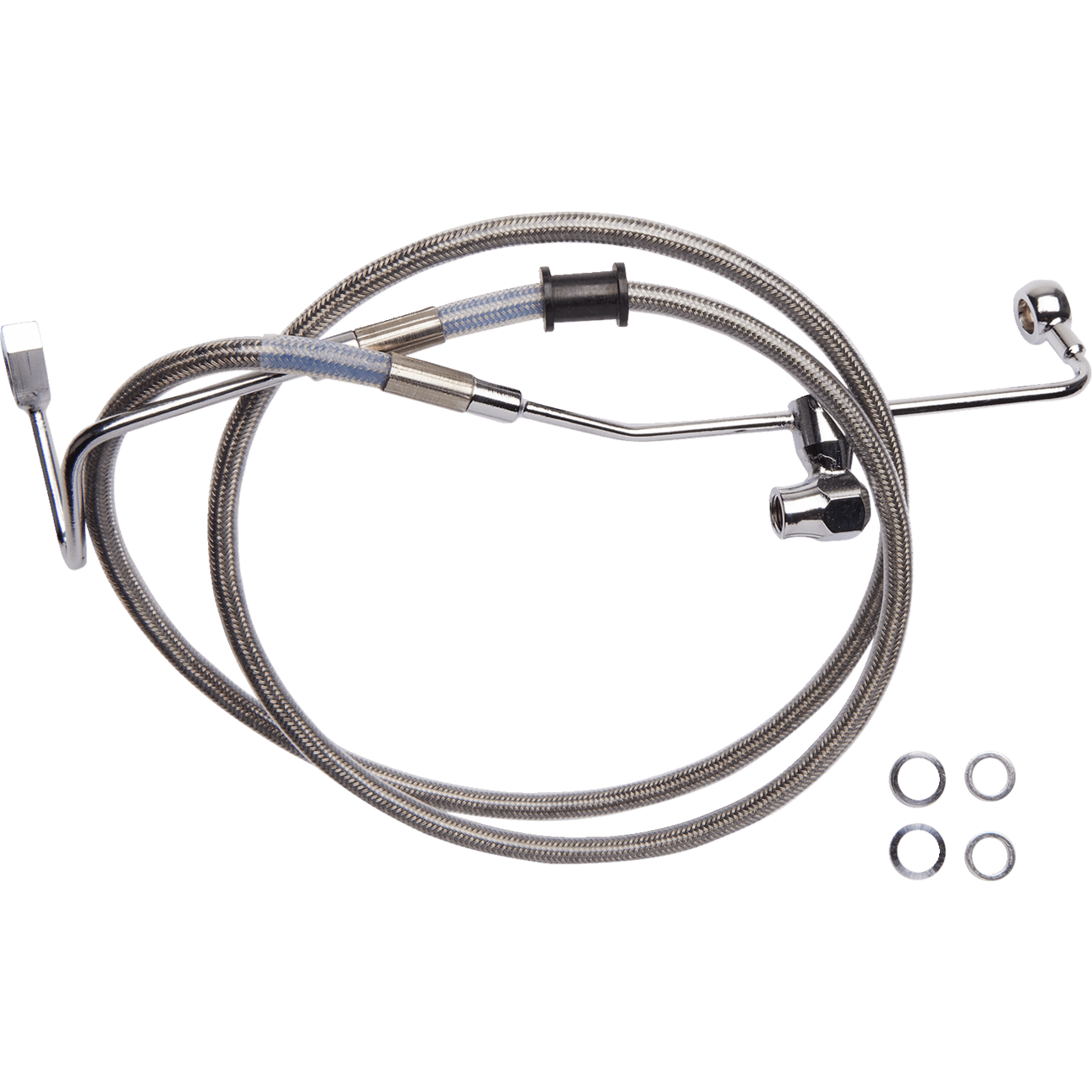 DRAG SPECIALTIES Brake Line Rear ABS Stainless Steel