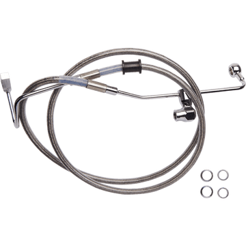 DRAG SPECIALTIES Brake Line Rear ABS Stainless Steel