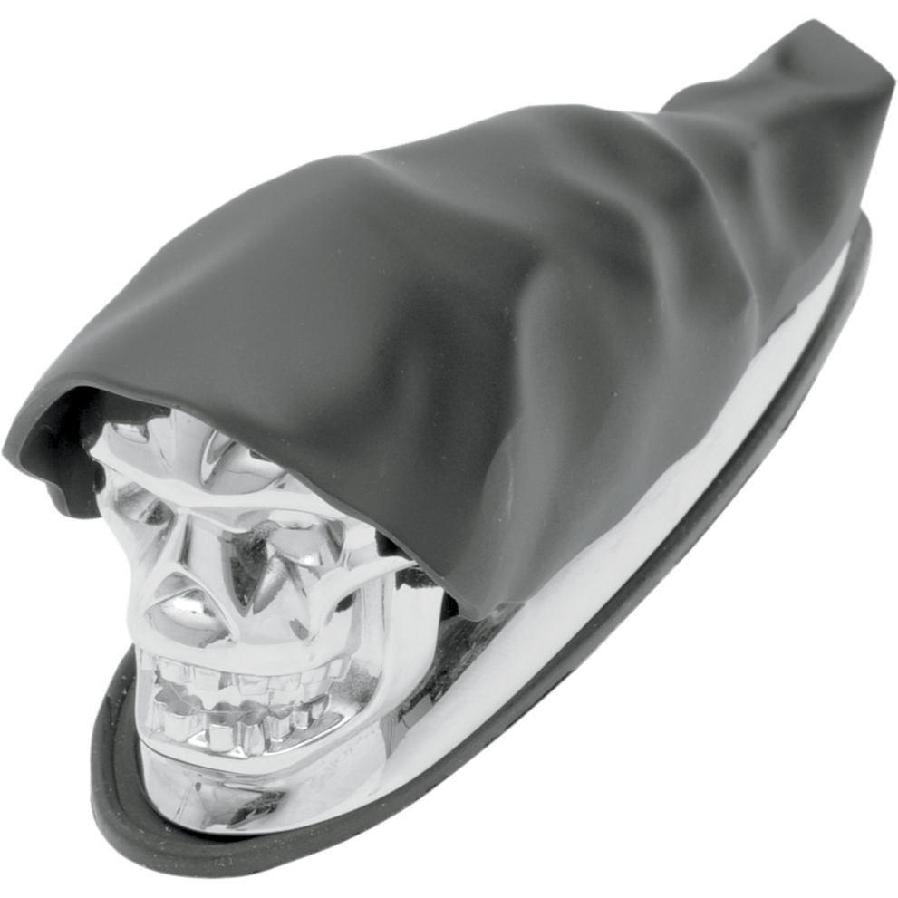 DRAG SPECIALTIES Shrouded Skull Fender Ornament