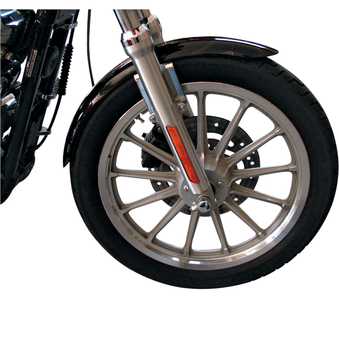 DRAG SPECIALTIES XLX-Style Front Fender with Chrome Side Braces Steel