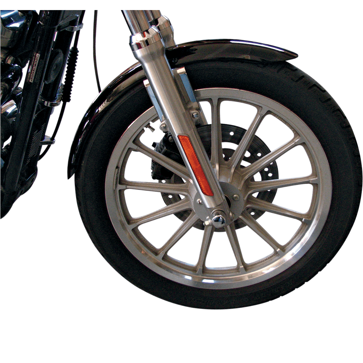 DRAG SPECIALTIES XLX-Style Front Fender with Chrome Side Braces Steel