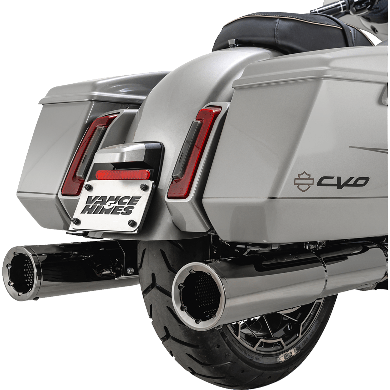 VANCE & HINES Hi-Output Slip-On Mufflers Dark Chrome 4-1/2" 16468