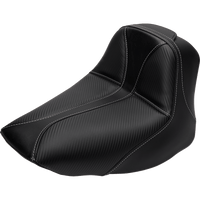 SADDLEMEN Dominator Solo Seat w/o Backrest Black w/ Gray Stitching FLSTC/N '06-'17 806150042