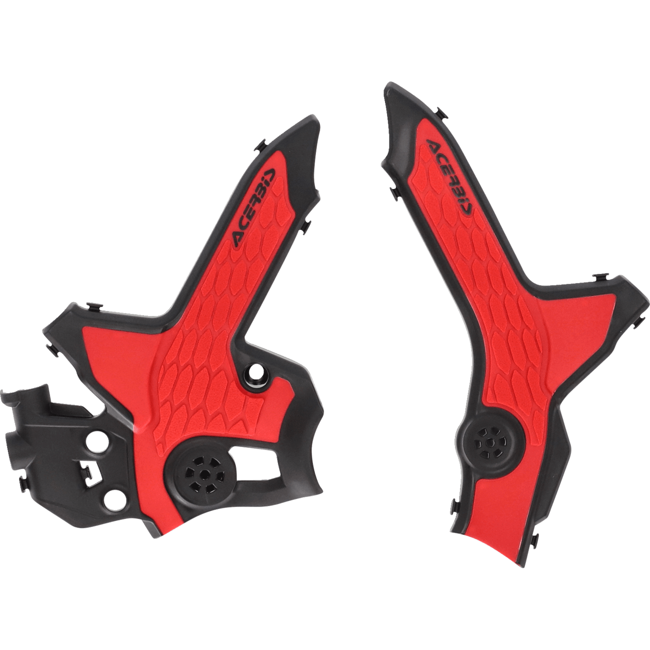 ACERBIS X-Grip Frame Guards Black/Red CRF300