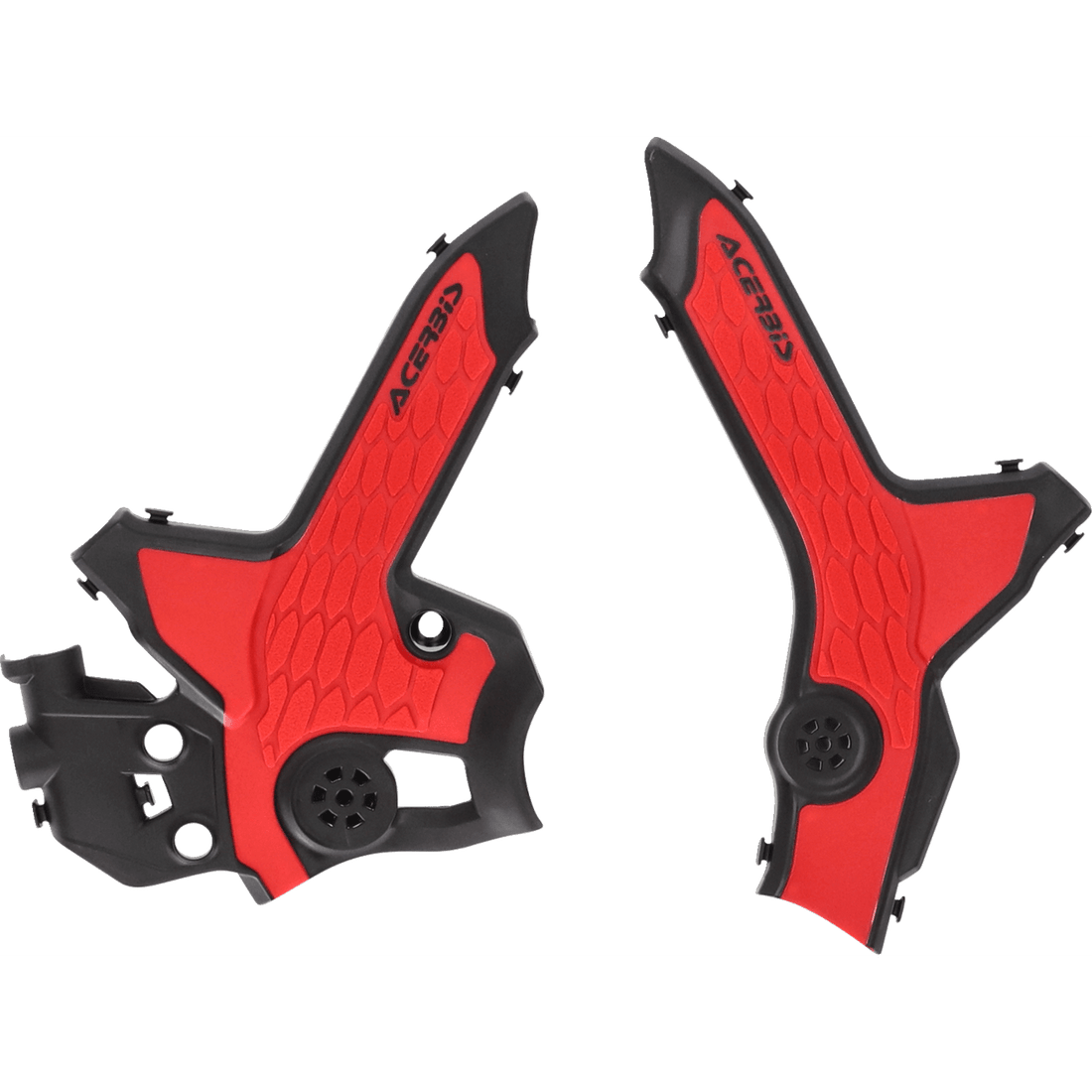 ACERBIS X-Grip Frame Guards Black/Red CRF300