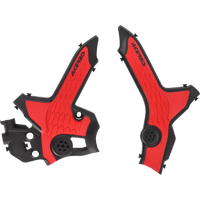 ACERBIS X-Grip Frame Guards Black/Red CRF300