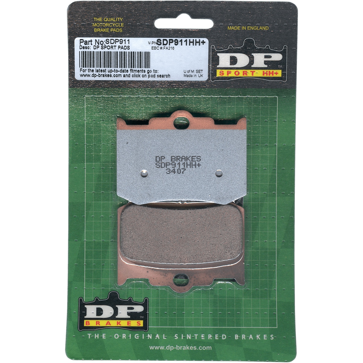 DP BRAKES Sintered Brake Pads 4-Piston Caliper