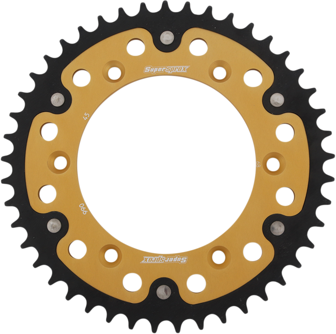 SUPERSPROX Stealth Rear Sprocket 45 Tooth Gold Husaberg/Husqvarna/KTM RST99045GLD