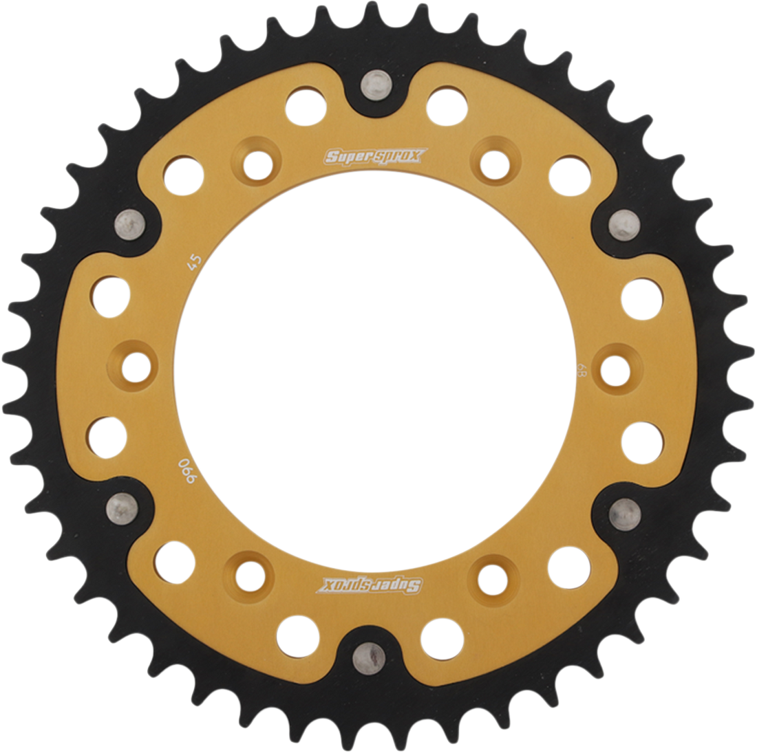 SUPERSPROX Stealth Rear Sprocket 45 Tooth Gold Husaberg/Husqvarna/KTM RST99045GLD