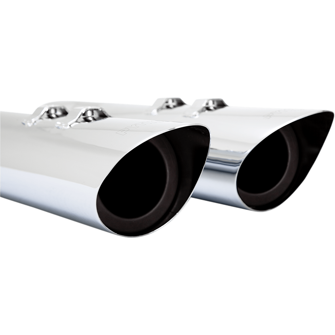 PYTHON/DRAG SPECIAL 4.5" Scalloped Mufflers Chrome M8 FL