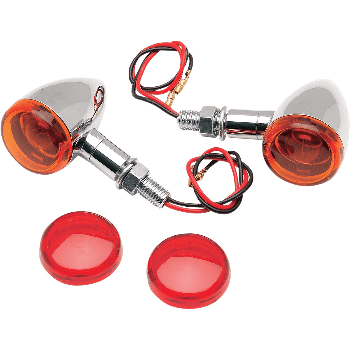 DRAG SPECIALTIES Mini-Duece Marker Light Kit Amber/Red