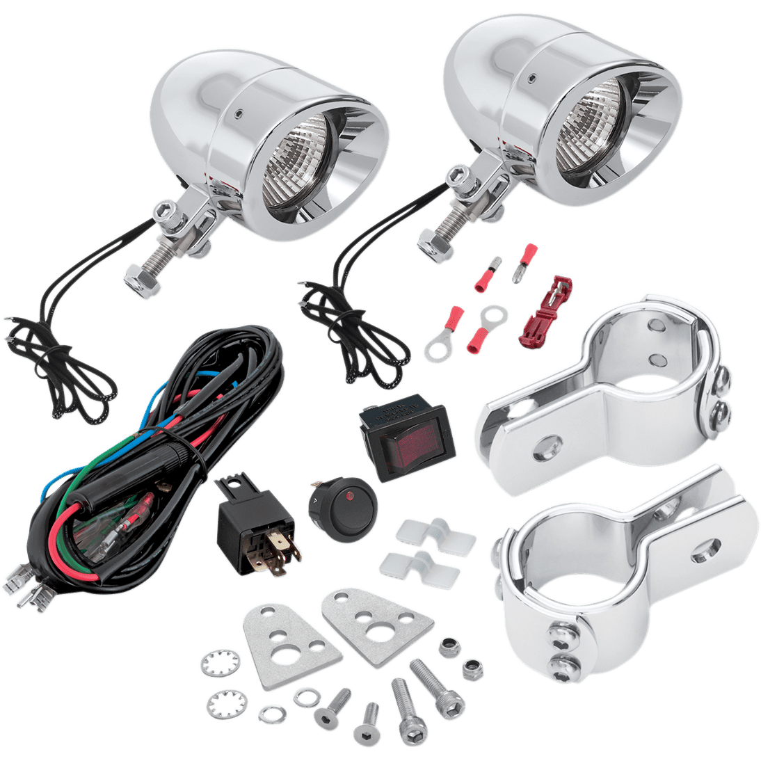 SHOW CHROME Halogen Mini Driving Lights Kit Chrome 55365