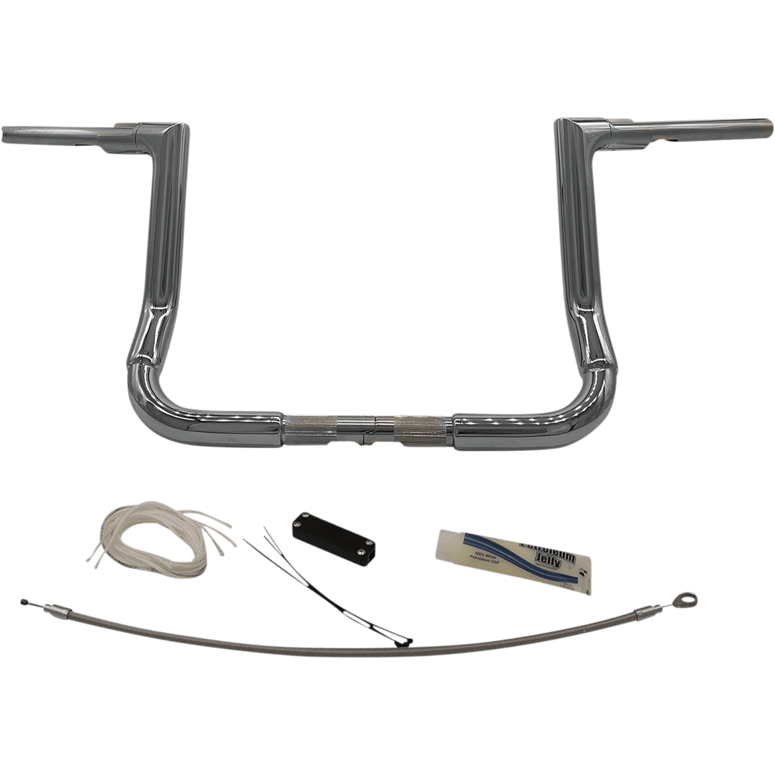 FAT BAGGERS INC. Handlebar Kit Flat Top 12" Chrome 609112