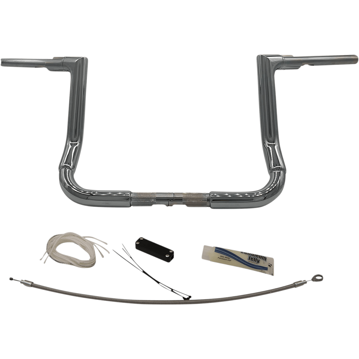 FAT BAGGERS INC. Handlebar Kit Flat Top 12" Chrome 609112