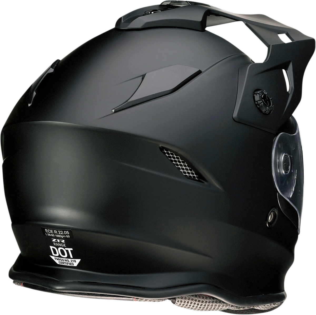 Z1R Range Dual Sport Helmet Flat Black Medium