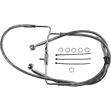 DRAG SPECIALTIES Brake Line +10" Stainless Steel XL