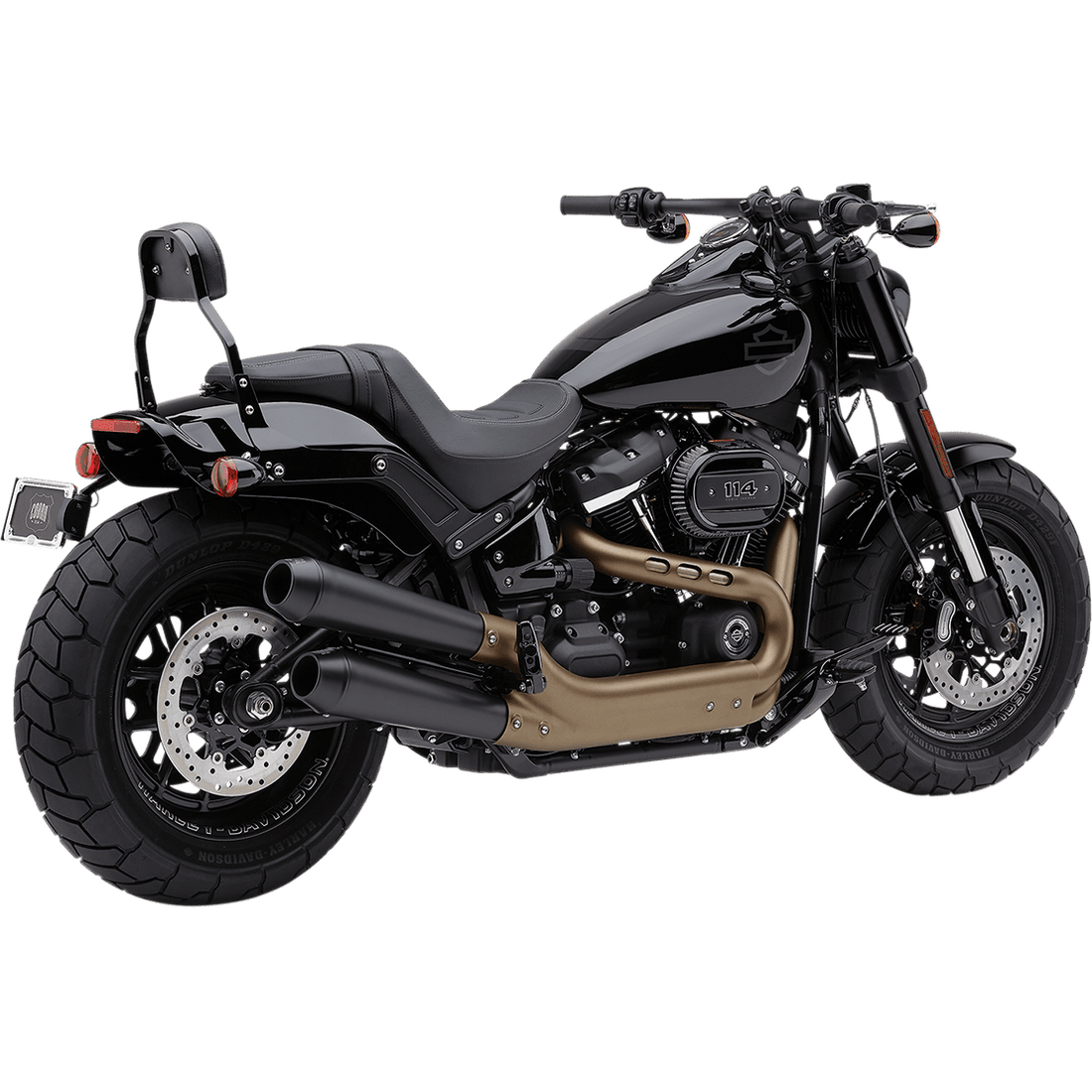 COBRA Black El Diablo Mufflers for Fat Bob 6046B