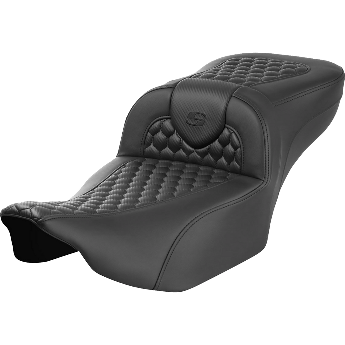 SADDLEMEN Roadsofa™ Extended Reach Seat without Backrest Honeycomb FLTR/FLHX '23-'24