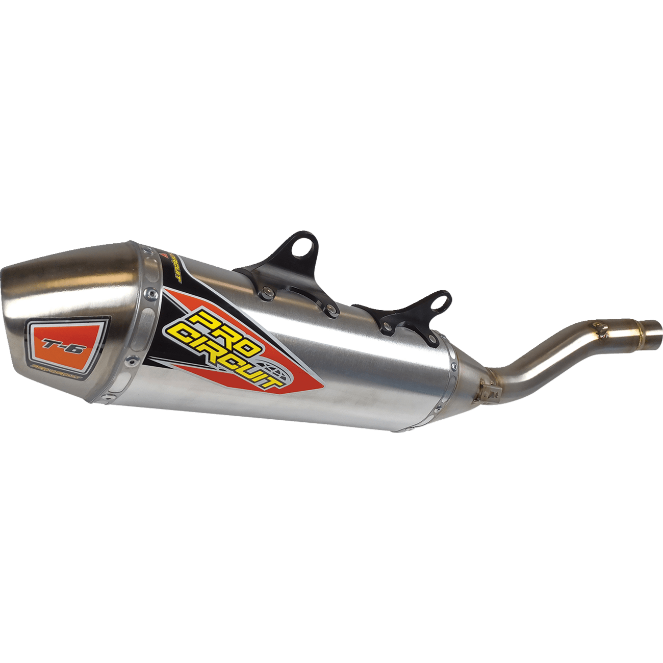 PRO CIRCUIT T-6 Slip-On Muffler Stainless Steel 0152225A