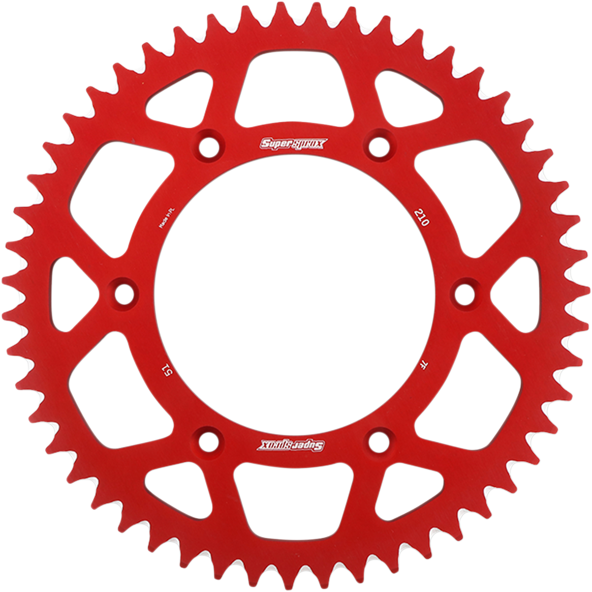 SUPERSPROX Rear Sprocket Red Honda 51 Tooth