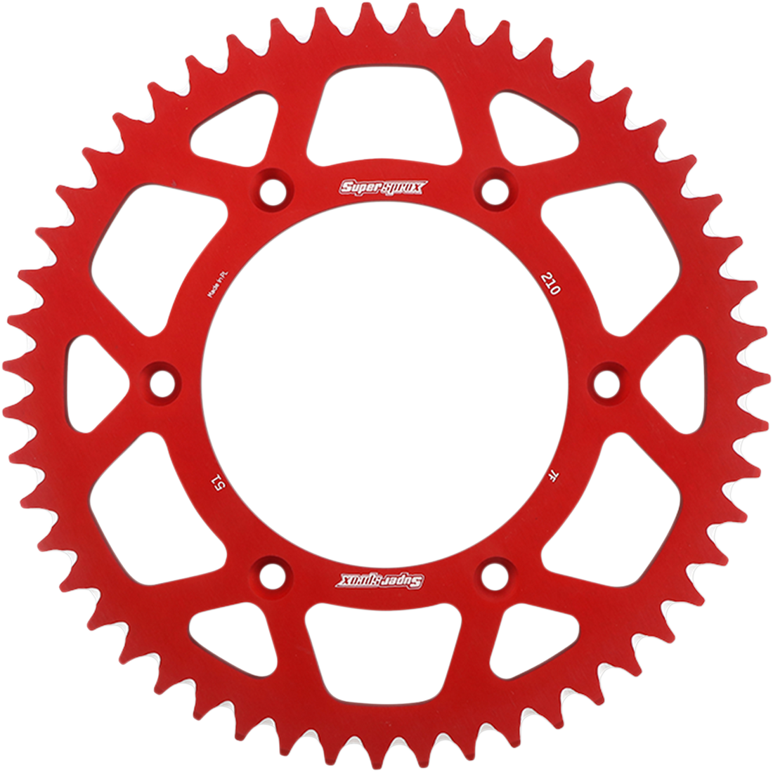 SUPERSPROX Rear Sprocket Red Honda 51 Tooth