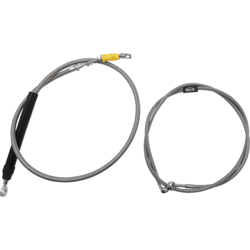 LA CHOPPERS Handlebar Cable/Brake Line Kit Quick Connect Complete 15" 17" Handlebars Stainless LA8156KT216