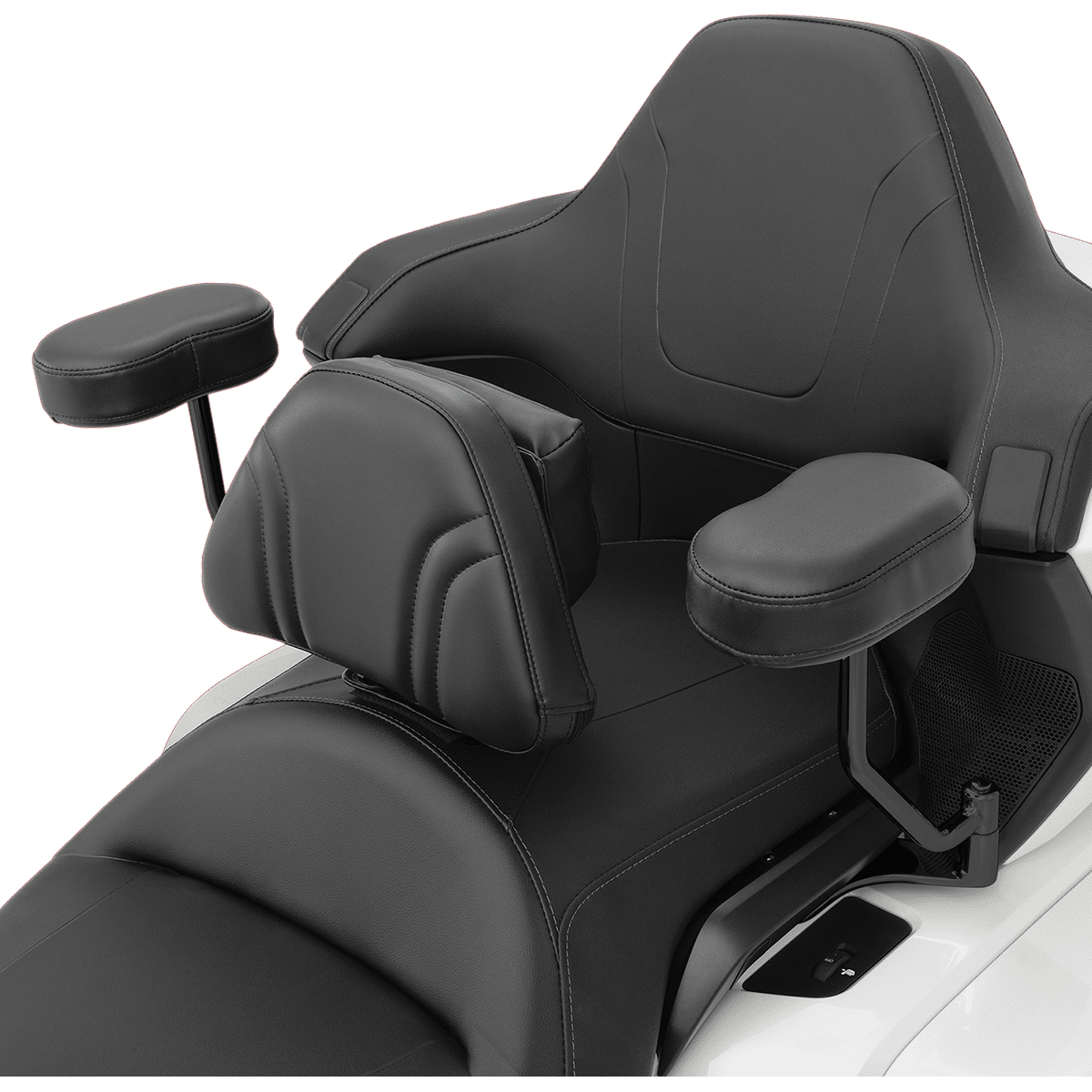 SHOW CHROME Deluxe Armrest Passenger Black GL1800 52926BK