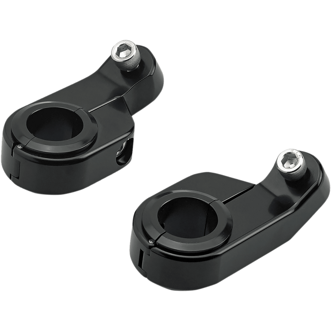 BILTWELL O/S Speed Clamps Black Electroplated Angled 6903201