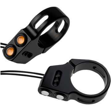 JOKER MACHINE Rat Eye LED Turn Signals 39 mm Black 052001B